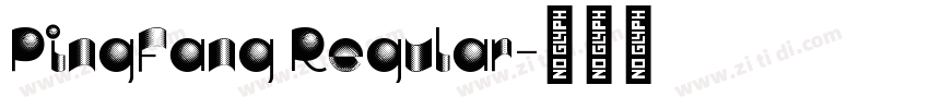 PingFang Regular字体转换